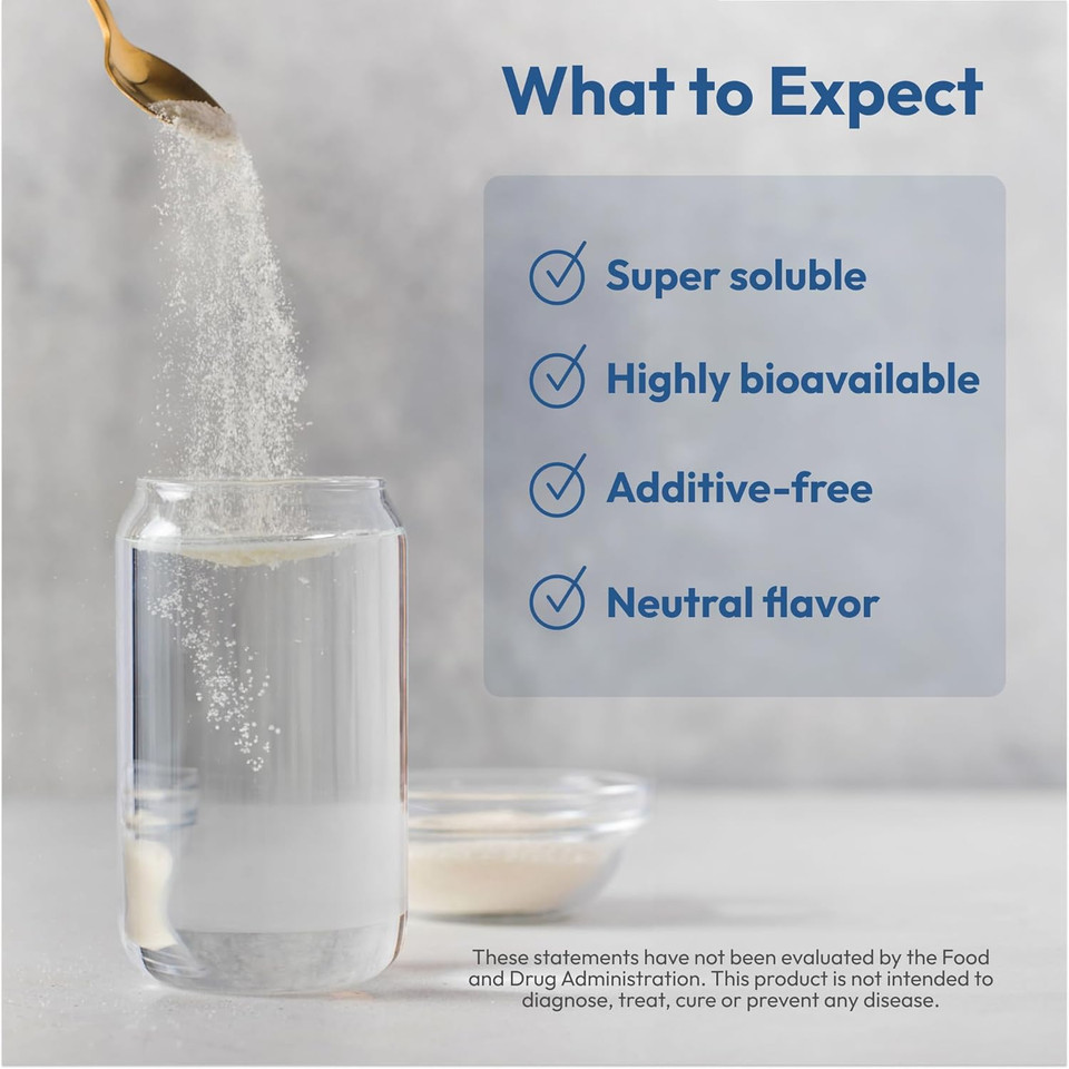 Andrew Lessman Marine Collagen Peptides Powder And Msm 120 Servings - Supports Radiant Smooth Soft Skin, Comfortable Joints. Pure. Super Soluble No Fishy Flavor No Additives Non-Gmo