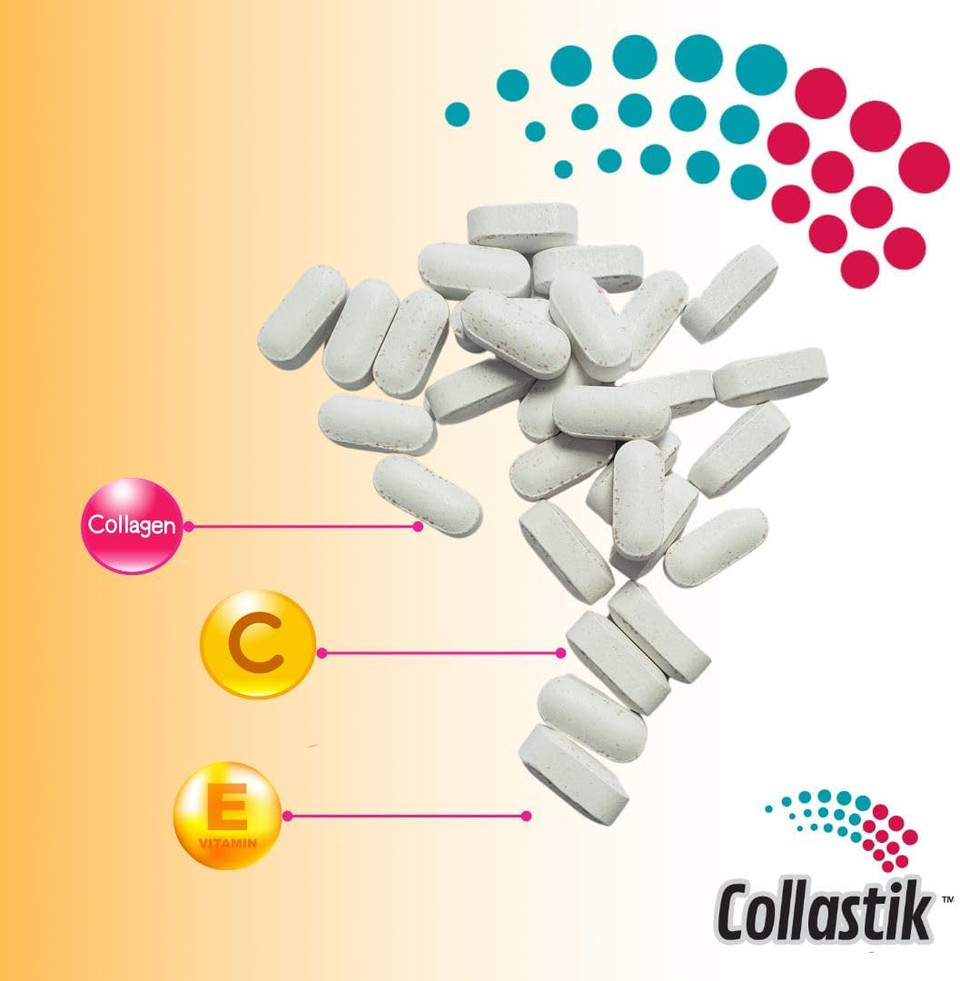 Hydrolyzed Collagen And Vitamins C And E For Women. Skin And Nails Health, Premium Formula Collagen Plus Antioxidants Supplement, 100 Tablets, Collastik Hydrolyzed Collagen And Vitamins C And E For Women. Skin And Nails Health, Premium Formula Collagen Plus Antioxidants Supplement, 100 Tablets, Collastik