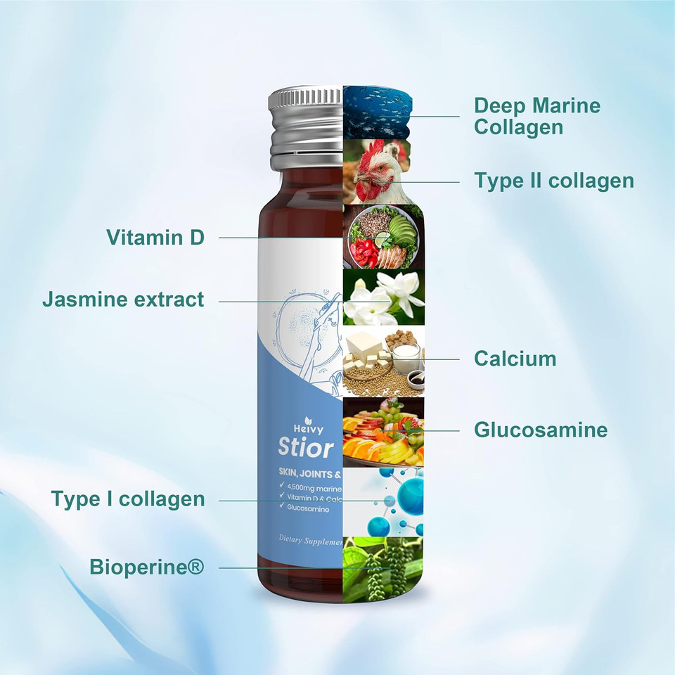 Liquid Collagen For Women, Liquid Biotin & Collagen For Radiant Skin, Hair Growth, Strong Nails, Joint Support, 20500 Mcg 4-In-1 Collagen Drops, Advanced Absorption, Raspberry Flavor- 2 Fl Oz