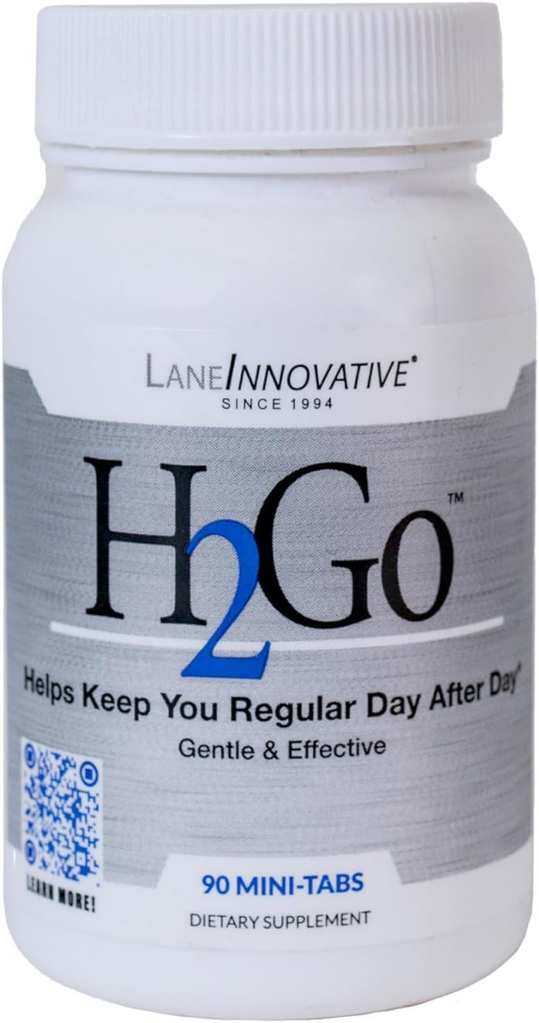 Lane Labs - H2Go, Helps Relieve Constipation And Irregularity, Gentle And Effective, Natural Mineral Supplement, Supports Colon And Digestive Health, No Artificial Irritation (90 Mini-Tabs)