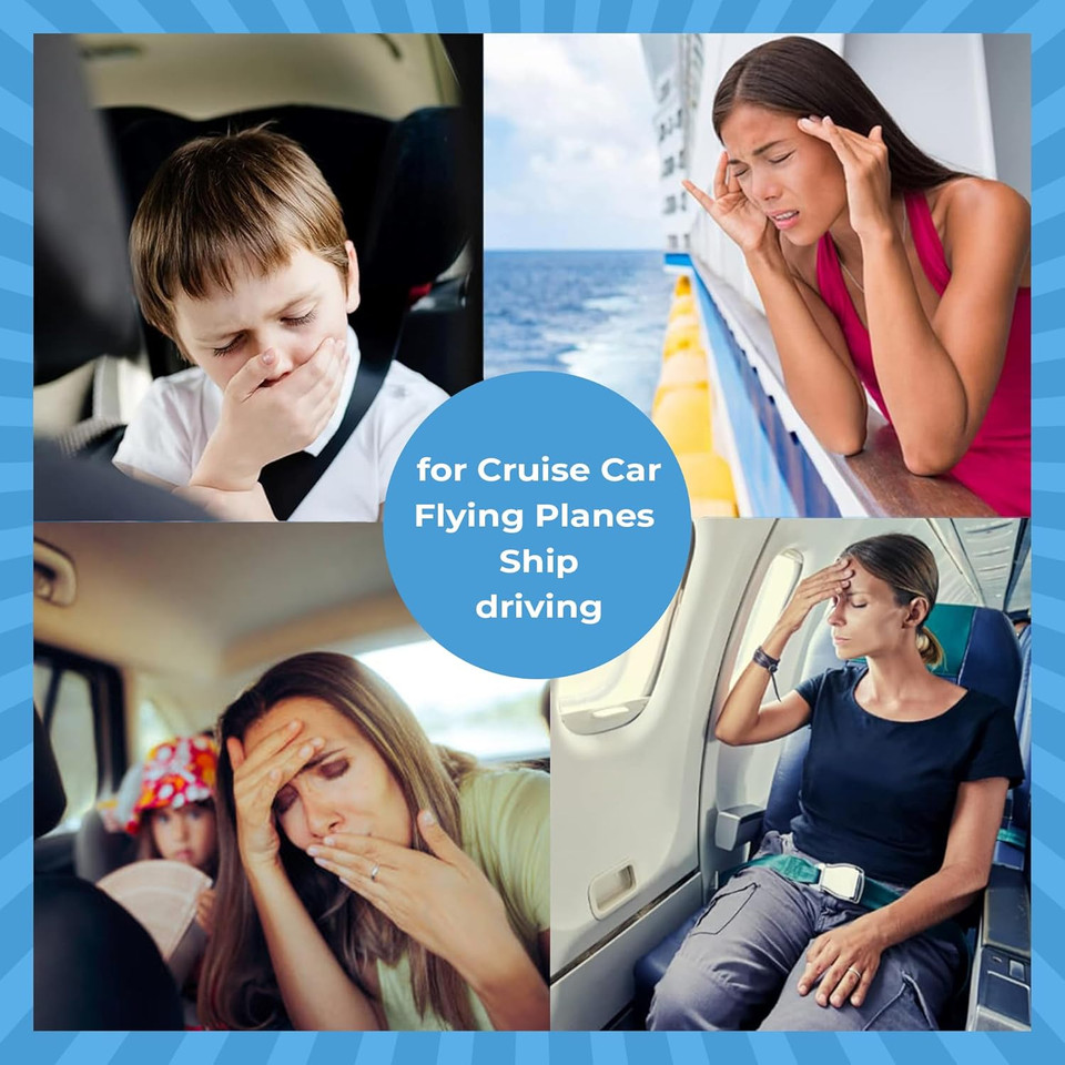 Viory Motion Sickness Patches For Car And Boat Rides, Ships, Cruise And Airplane & Other Forms Of Transport - Travel Essentials, For Adults And Kids (60 Count)