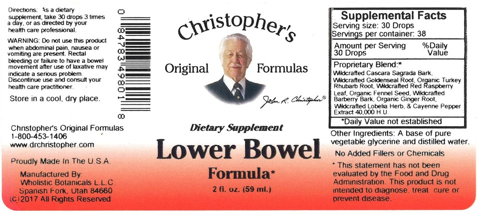 Lower Bowel (Replaces Fen Lb Extract) - 2 Oz - Liquid