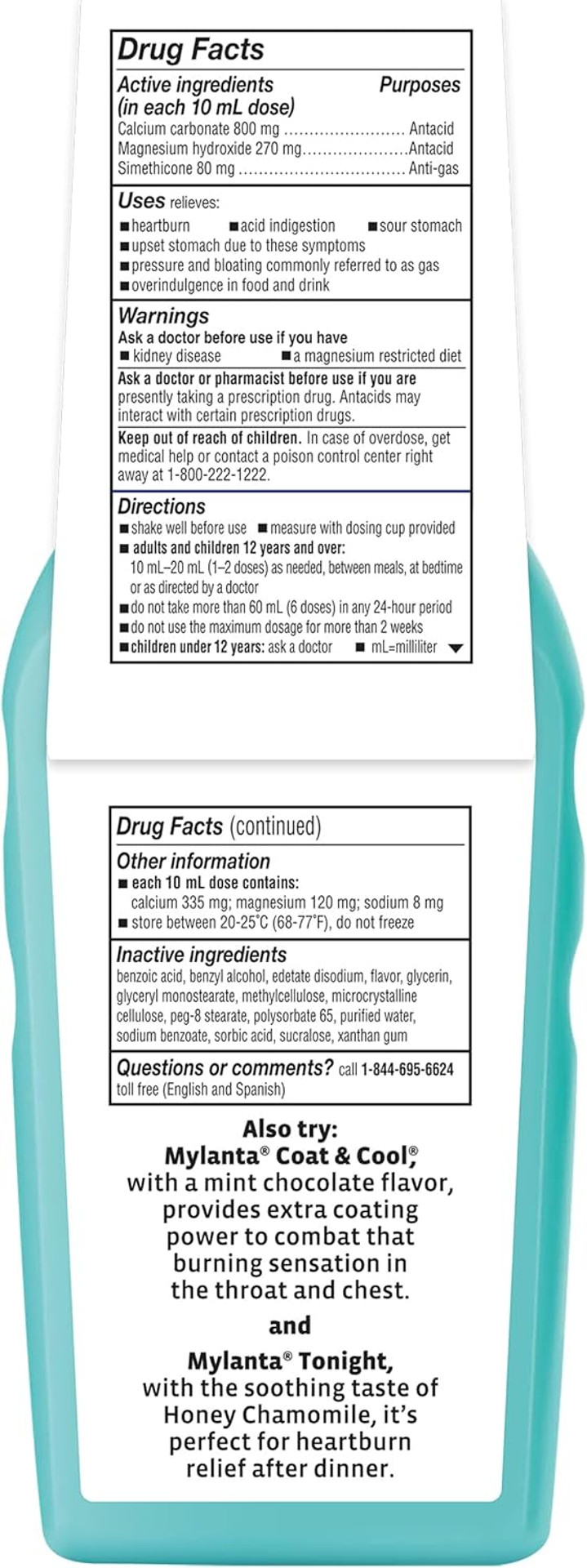 Mylanta Heartburn And Gas Relief, Liquid Antacid, Classic Flavor, 12 Fluid Ounce