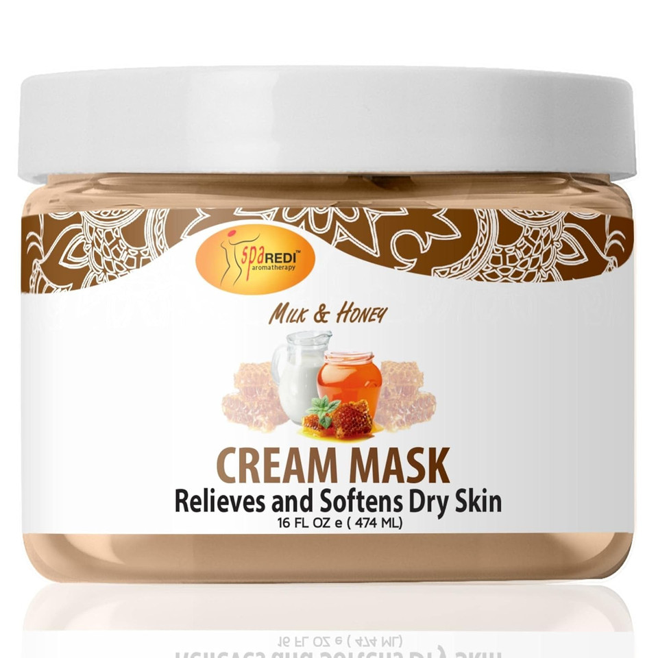Spa Redi - Body And Foot Cream Mask, Milk And Honey, 16 Oz - Pedicure Massage For Tired Feet And Body, Hydrating, Fresh Skin - Infused With Hyaluronic Acid, Amino Acids, Panthenol, Comfrey Extract Spa Redi - Body And Foot Cream Mask, Milk And Honey, 16 Oz - Pedicure Massage For Tired Feet And Body, Hydrating, Fresh Skin - Infused With Hyaluronic Acid, Amino Acids, Panthenol, Comfrey Extract