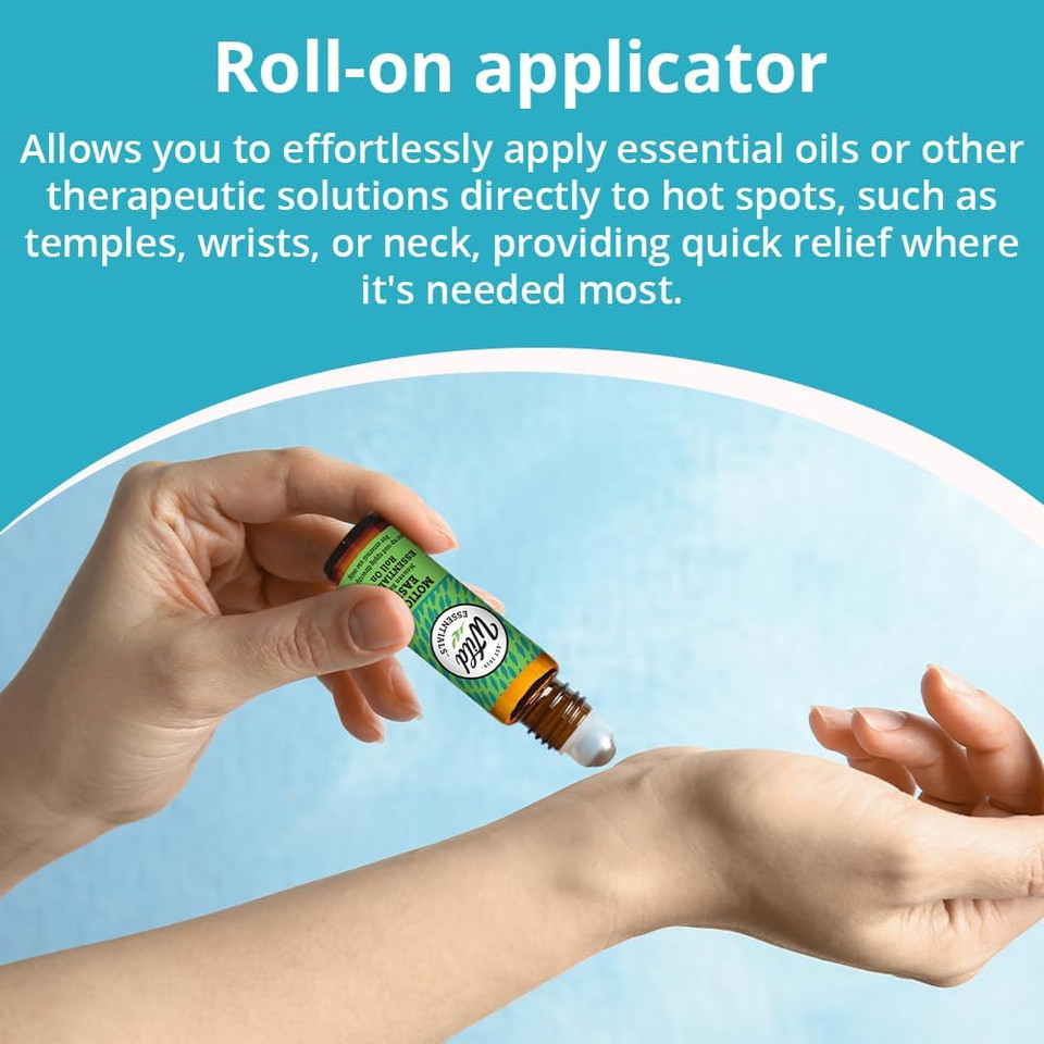 Motion Ease Nasal Inhaler And Roll On Essential Oils, 2 Piece Set, Relief For Motion Sickness, Sea Sickness, Car Sickness, Nausea And Vomiting, Dizziness