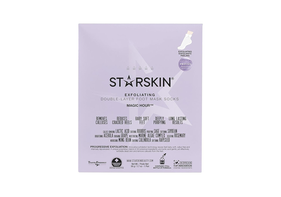 Starskin Magic Hour - Exfoliating Foot Mask Socks - Remove Dead Skin - Easy To Use