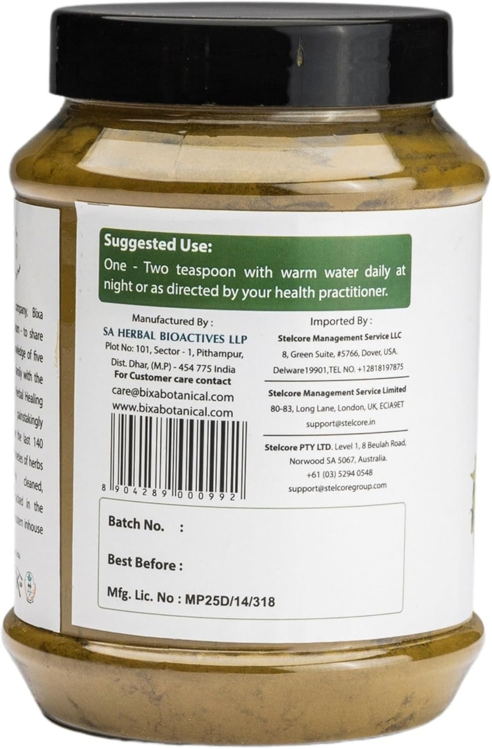 Bixa Botanical Senna Leaves Powder (Cassia Angustifolia), 1 Pound (16 Oz) - Natural Herbal Laxative | Ayurvedic Herbal Supplement To Support Digestive Function