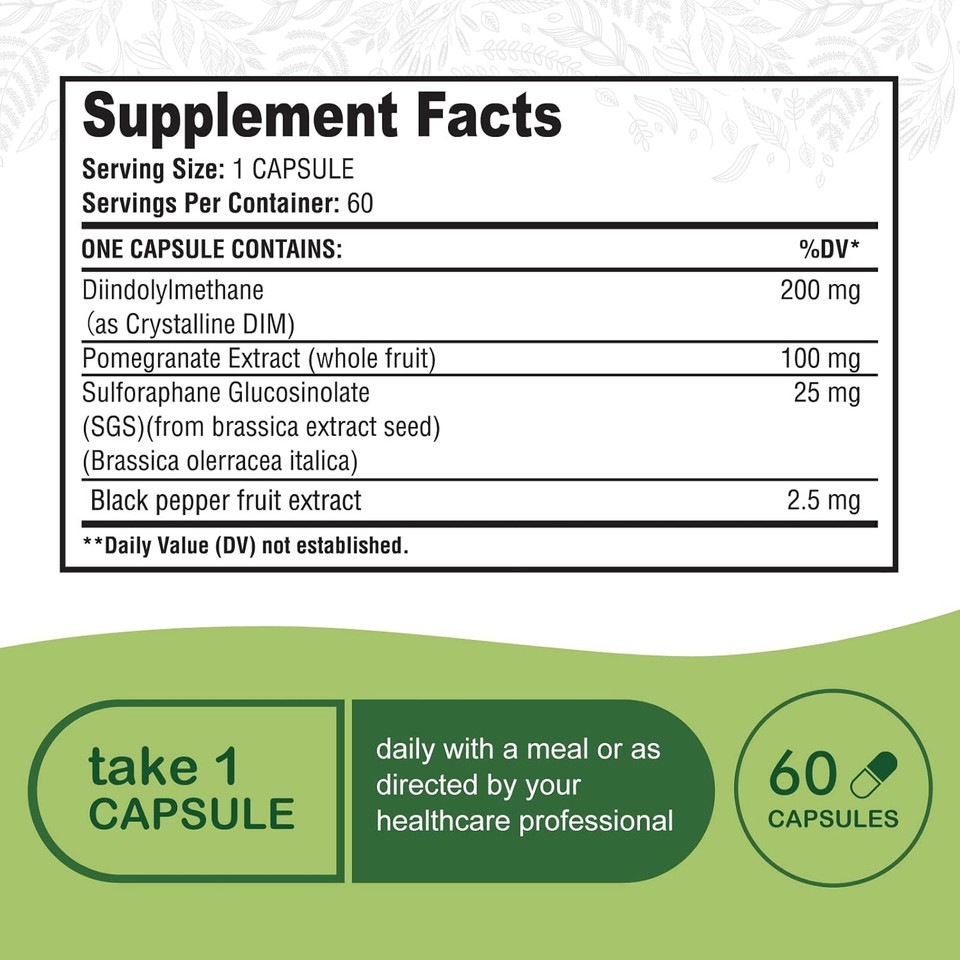 Nutraceuticals - Dim Sgs +, Hormone + Detox (60 Capsules)