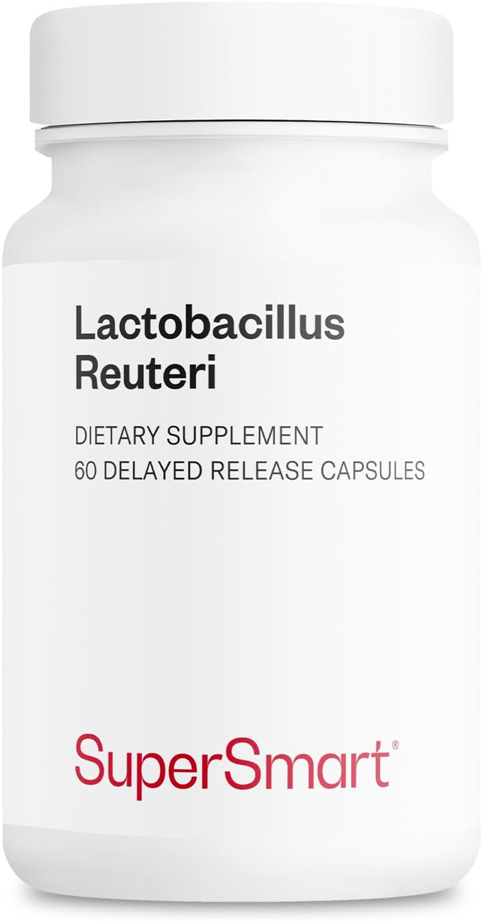 Supersmart - Lactobacillus Reuteri 5 Billion Cfu Per Day (Probiotic Supplement) - Digestive Health - Intestinal Microflora Balance - Normal Lipid Balance | Non-Gmo & Gluten Free - 120 Dr Capsules