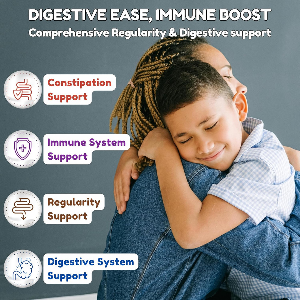 Halal & Gluten Free Fiber Gummies For Kids & Adults | 4G, 30-60 Servings | 60 Gummies | Improves Digestive Health, Immunity & Gut Health | Vegan Prebiotic | Non-Gmo, Gelatin-Free