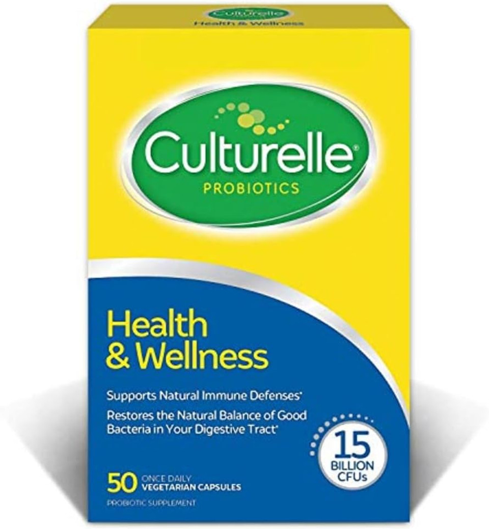 Culturelle Health & Wellness Daily Probiotic Supplement For Men & Women, Helps Support Your Immune System, Occasional Diarrhea, Gas & Bloating, 15 Billion Cfus, Non-Gmo, 30 Count