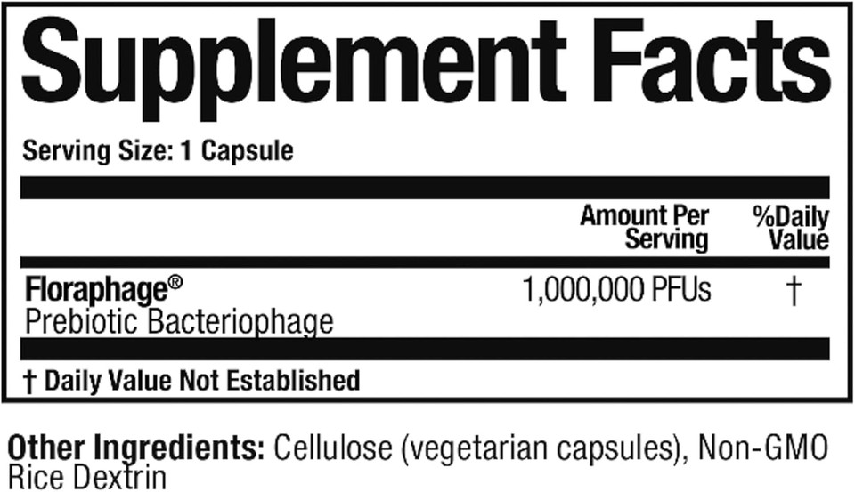 Arthur Andrew Medical, Floraphage, Prebiotic Formula And Probiotic Multiplier, 30 Capsules