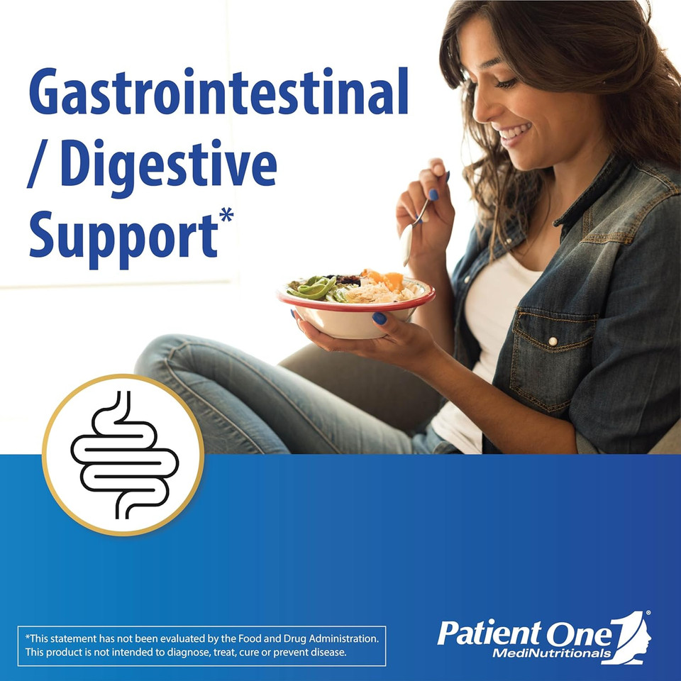 Patient One Flora Maintenance | Probiotic Supplement To Aid Balanced Intestinal Flora* | 25 Billion Cfu, 10 Probiotic Strains, Prebiotic | 60 Capsules