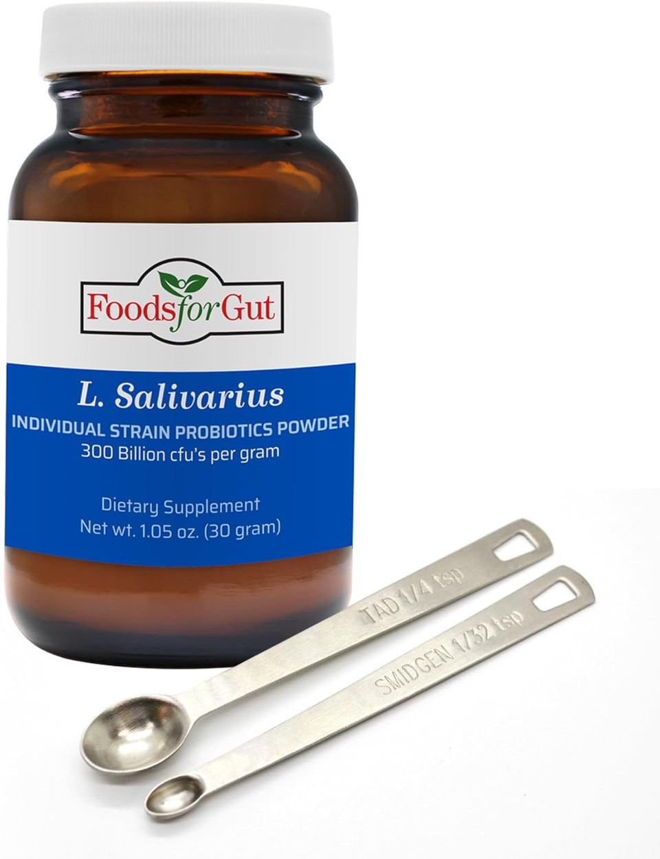 Lactobacillus Salivarius Probiotic Powder 300 Billion Cfu'S | Made In Usa | No Additives | Digestive & Immune Support | High Potency | L.Salivarius | 30 Gram (1.05 Oz)