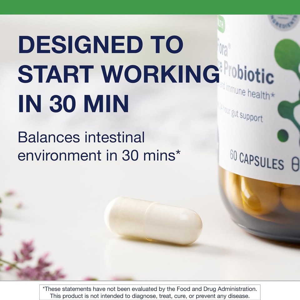 Metagenics Ultraflora Balance Probiotic - Daily Gut Health Supplement* - Offers Digestive & Immune System Support* - Vegetarian, Non-Gmo & Gluten-Free - 60 Capsules