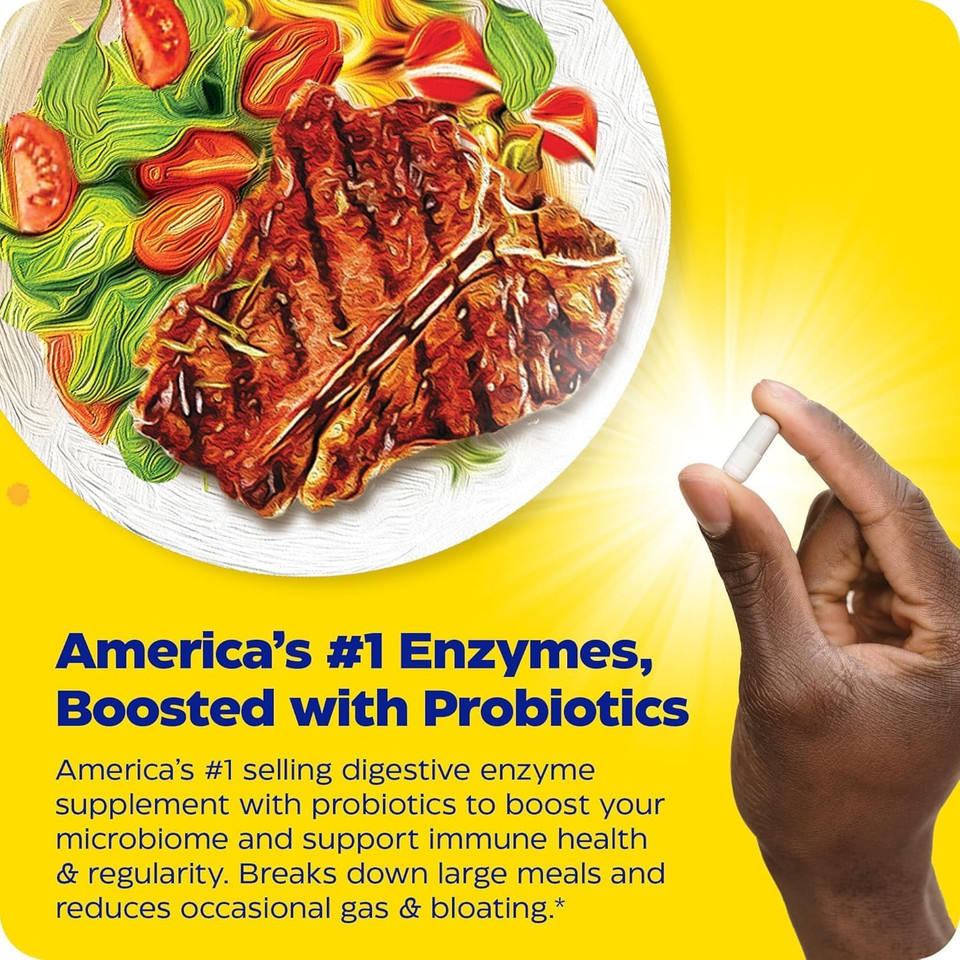 Enzymedica Digest Gold + Probiotics, 2-In-1 Formula For Gut Health, Digestive Enzymes & 1.5 Billion Active Probiotic Cultures, 180 Count