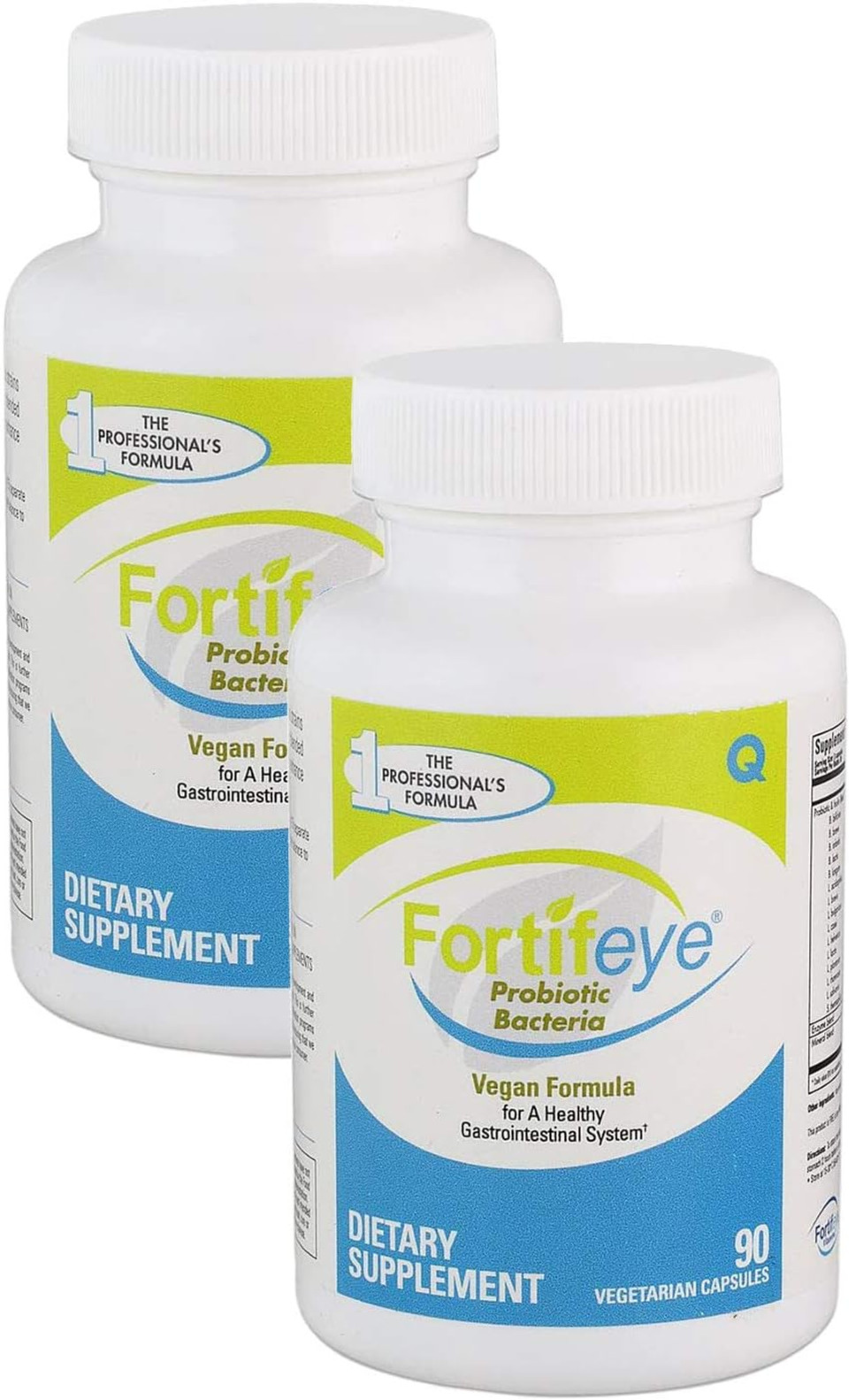 Probiotic Bacteria | Natural Vegan Supplement With Digestive Enzymes, Supports Healthy Digestion, Immune And Ocular Systems, 60 Day Supply, 180 Capsules