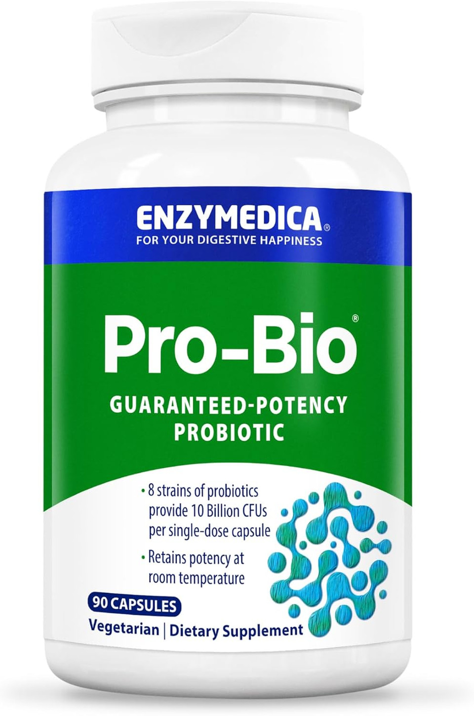 Enzymedica, Pro-Bio, Shelf Stable, Stomach-Acid Resistant Probiotic For Healthy Digestion, 10 Billion Cfu, 120 Count