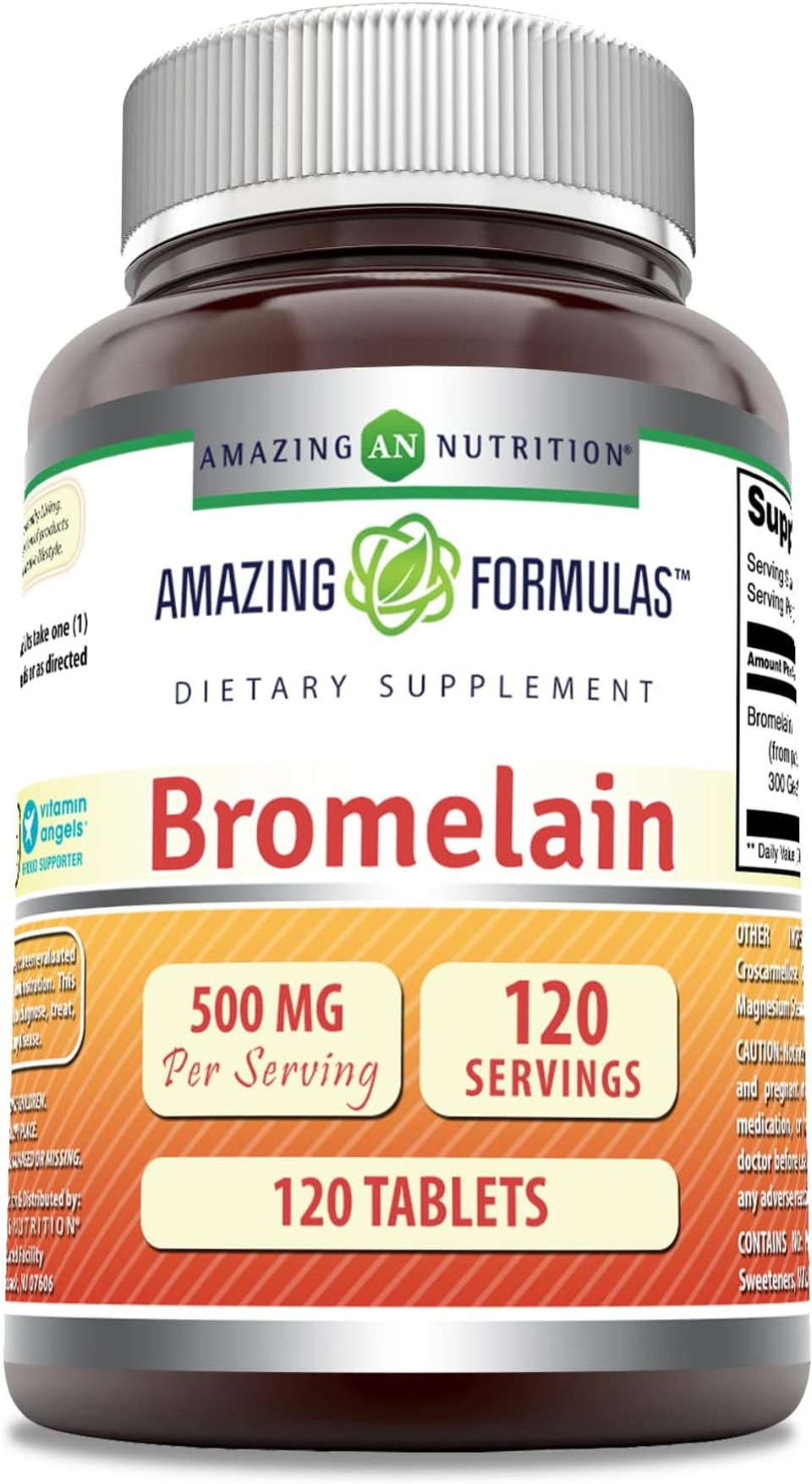 Amazing Formulas Bromelain 500 Mg Tablets Supplement | Non-Gmo | Gluten Free | Made In Usa (240 Count)