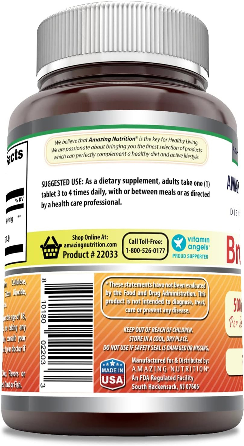 Amazing Formulas Bromelain 500 Mg Tablets Supplement | Non-Gmo | Gluten Free | Made In Usa (240 Count)