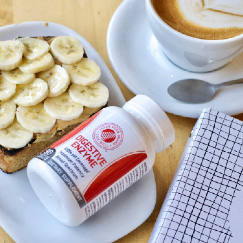 Silver Fern Brand Ultimate High Potency Digestive Enzyme Supplement - 2 Bottles - 100% Intestinal Coverage - Digestive Comfort - Improve Food Tolerability