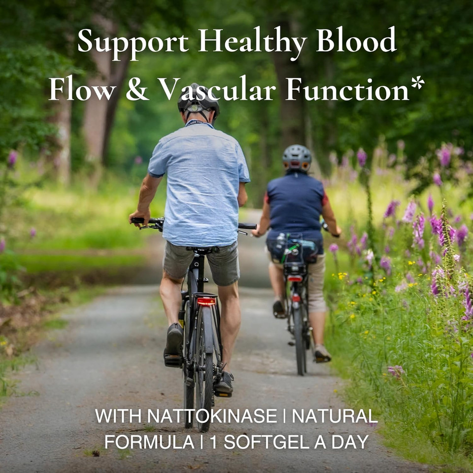 Nattokinase | 2000 Fu Per Serving From Japanese Natto | For Cardiovascular And Circulatory Support | 60 Softgels