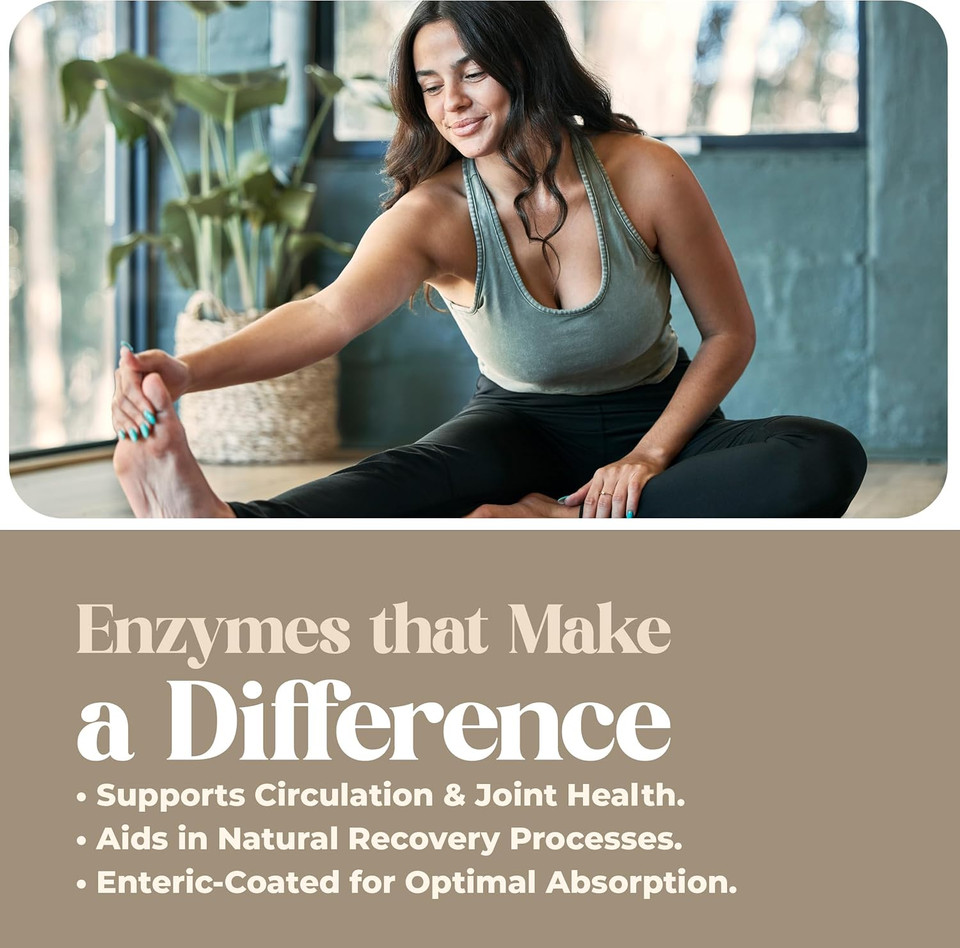 American Nutriceuticals  Nutrizyme  120 Tablets  Professionally Formulated Proteolytic Enzyme Complex  Supports Immunity, Circulation & Metabolic Balance