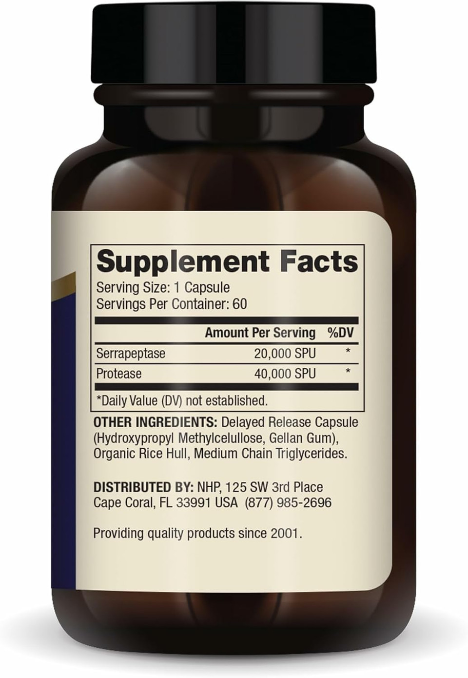 Dr. Mercola Serrapeptase Enzymes - Supports Healthy Cellular Function - Delayed Release - Non-Gmo, Gluten-Free & Soy-Free - 60 Capsules
