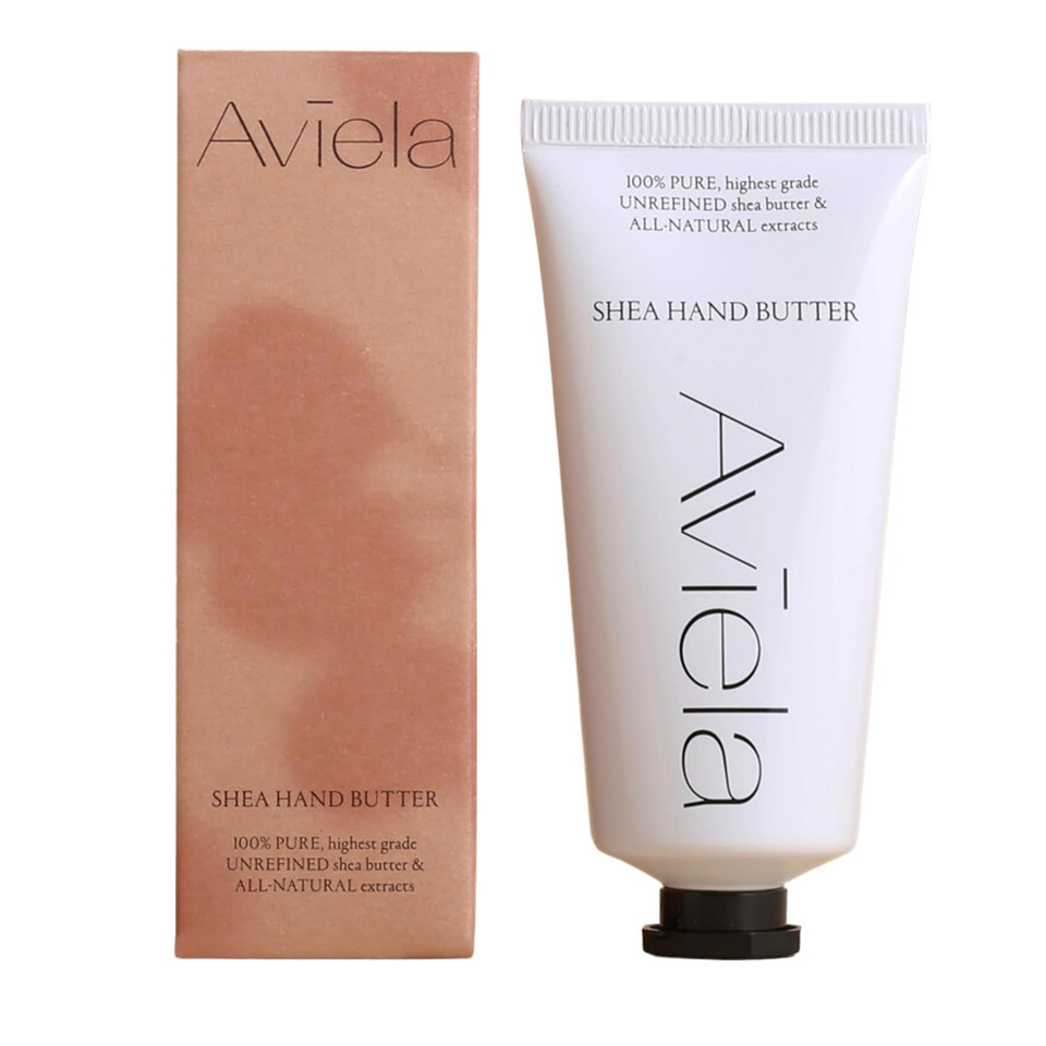 Aviela Shea Butter Hand Cream, For Very Dry Hands, Moisturising & Intensely Nourishing, Vegan & Cruelty Free, 100% Natural, 1.76 oz (50ml)