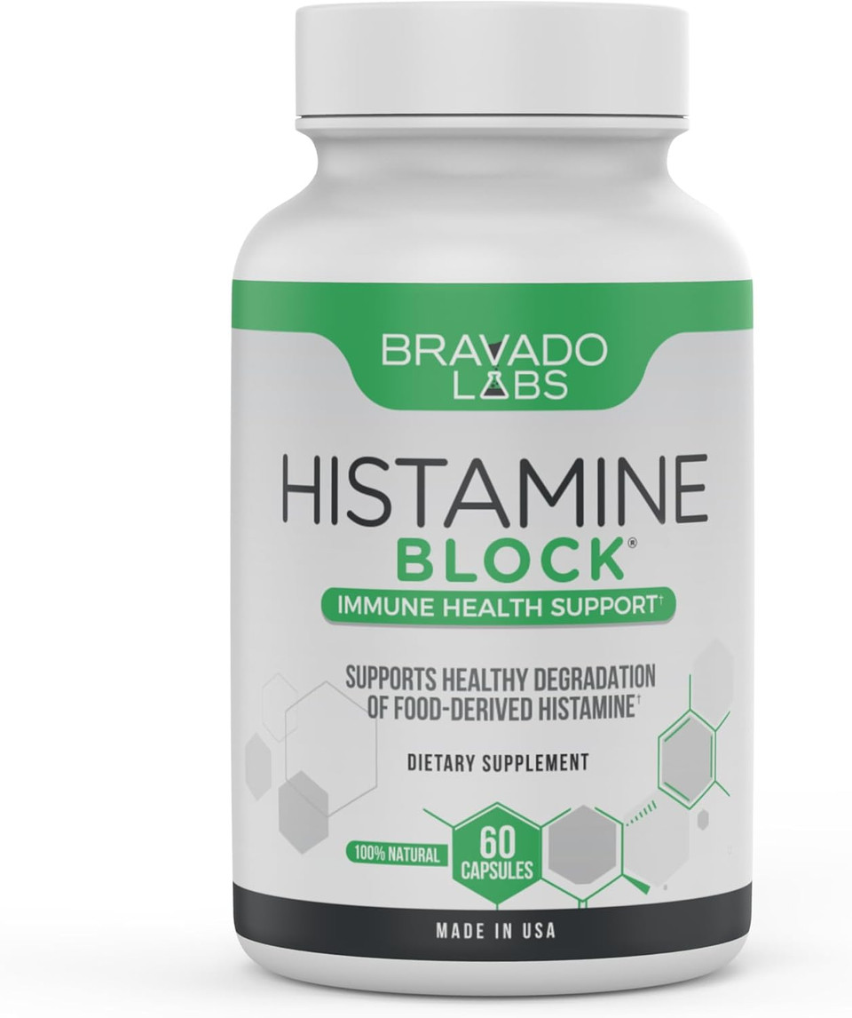 Histamine Blocker Supplements  Dao Enzyme Formula & Vitamin C  Daily Support For Histamine Intolerance & Immune Support  Dao Supplements Histamine Blocker  60 Capsules  Made In Usa
