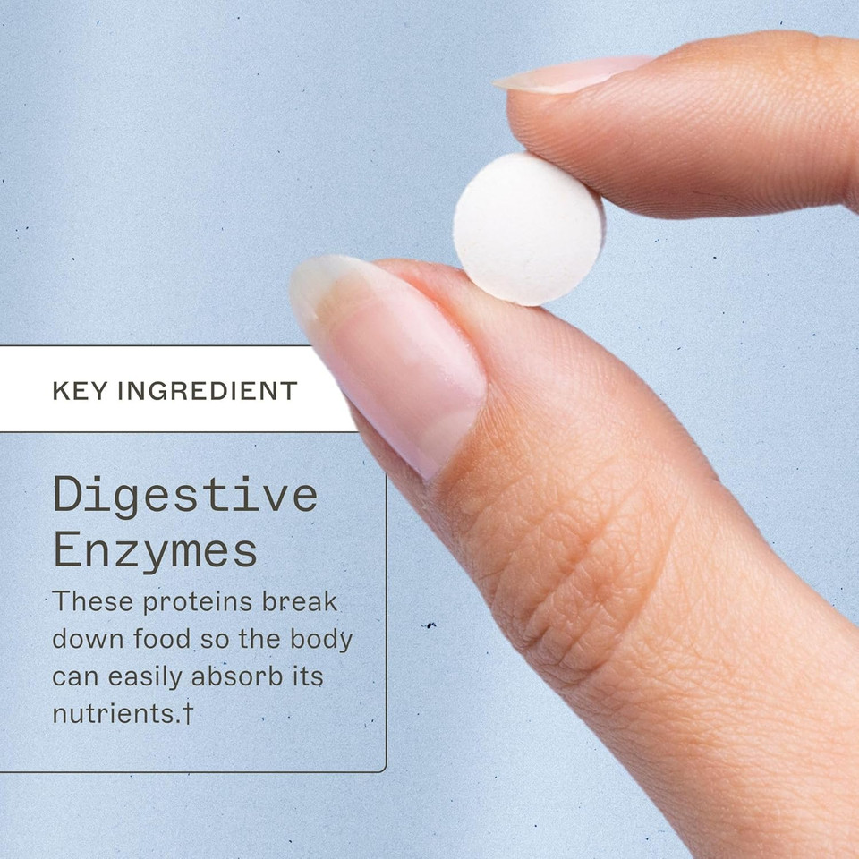 Amy Myers Md Digestive Enzymes Chewable  Complete Enzymes Support Leaky Gut, Acid Reflux, Gas, Bloating, Gluten Exposure  Amylase, Lipase, Lactase, Alkaline, Protease, Sucrase + More  180 Tablets