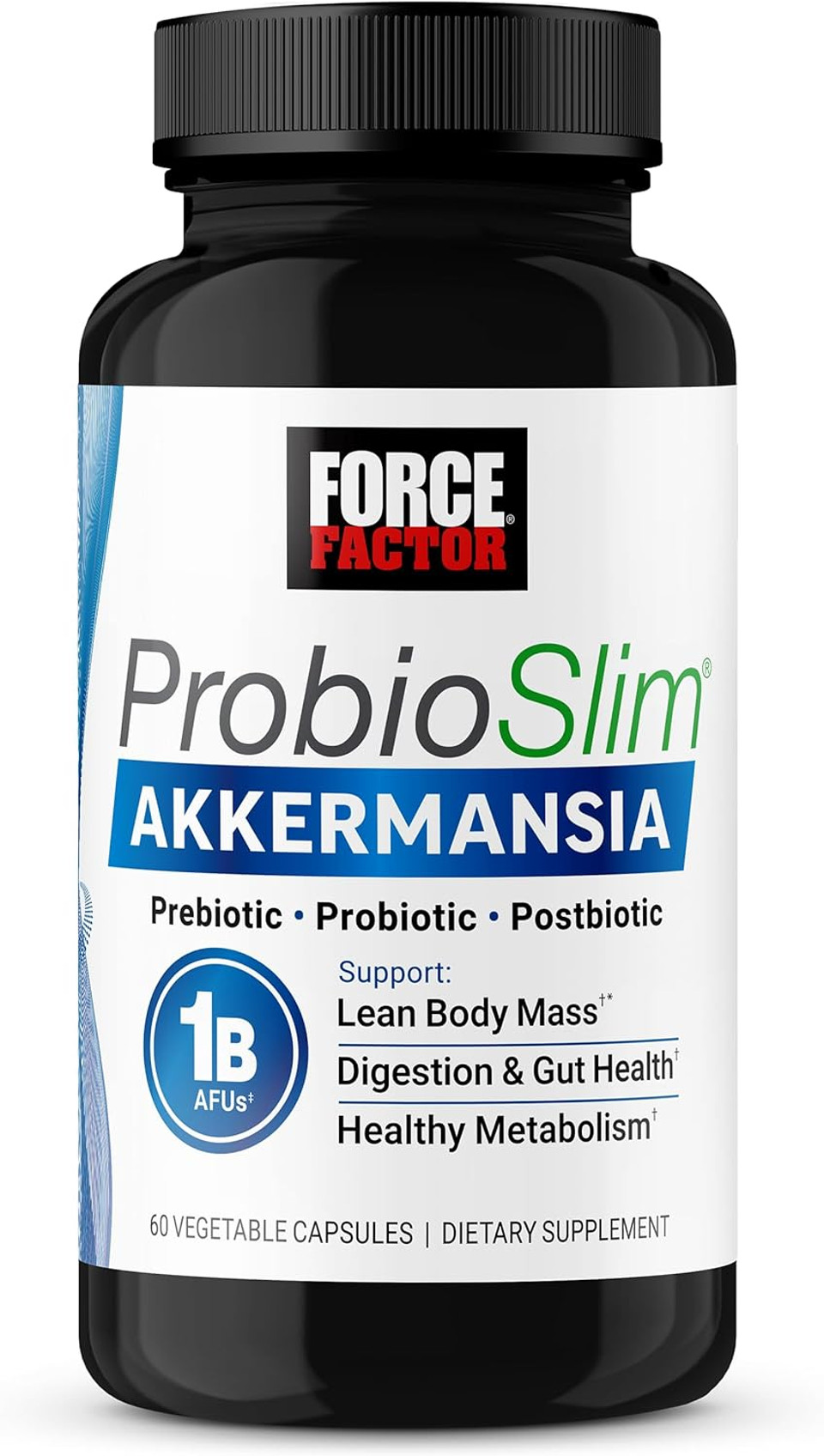 Force Factor Probioslim Akkermansia Probiotics & Postbiotics, With 1 Billion Afus Akkermansia Muciniphila, Prebiotics & Chromax Chromium, Support Lean Body Mass, Digestion & Gut Health, 60 Capsules Force Factor Probioslim Akkermansia Probiotics & Postbiotics, With 1 Billion Afus Akkermansia Muciniphila, Prebiotics & Chromax Chromium, Support Lean Body Mass, Digestion & Gut Health, 60 Capsules