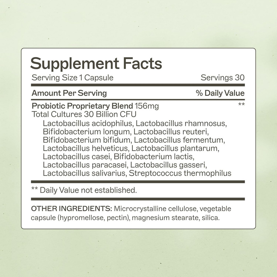 Amy Myers Md Best Probiotics 30 Billion Cfu Per Capsule - For Women & Men - Powerful Combination Of Doctor Approved Strains - Supports Healthy Digestion And Gut Bacteria Balance - One Month Supply