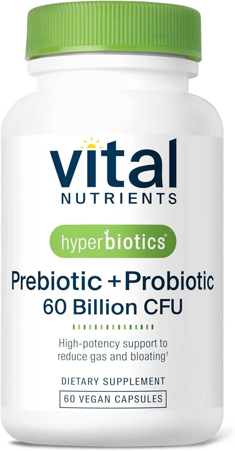 Hyperbiotics Vital Nutrients Prebiotic And Probiotic For Women And Men | 60 Billion Cfu | Pre And Probiotics Supports Digestive Health, Constipation, Diarrhea, Gas & Bloating | 60 Vegan Capsules