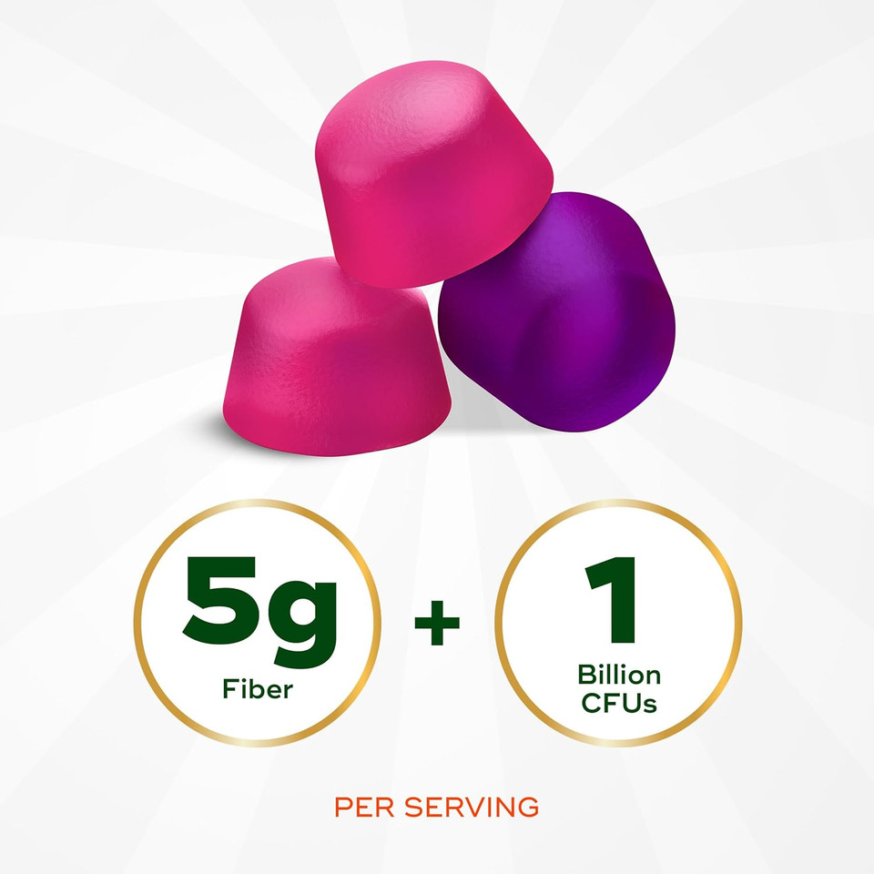 Align Probiotic, Probiotics + Fiber, Probiotics Help Relieve Occasional Bloating*, Fiber Helps Support A Healthy Digestive System*, #1 Doctor Recommended Probiotic Brand, 60 Gummies