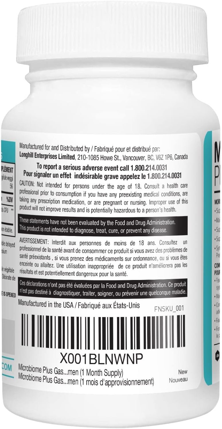 Gastrointestinal Probiotics L Reuteri Ncimb 30242 Gi Digestive Supplements Capsule, Allergy Safe & Gluten Free For Men And Women (1 Month Supply)