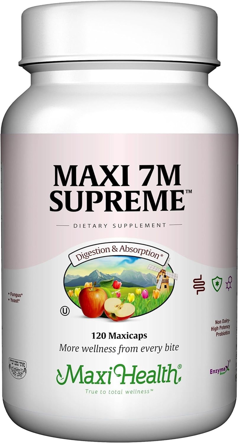 Maxi-Health 7M Supreme High Potency Probiotic Acidophilus Formula, 60 Count