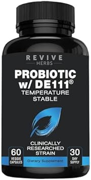 Advanced Probiotic With De111 Strain (Bacillus Subtilis). Spore Forming Probiotic. No Refrigeration Needed. 11.5 Billion Organisms. Probiotics For Women And Men. 60 Vegetable Capsules