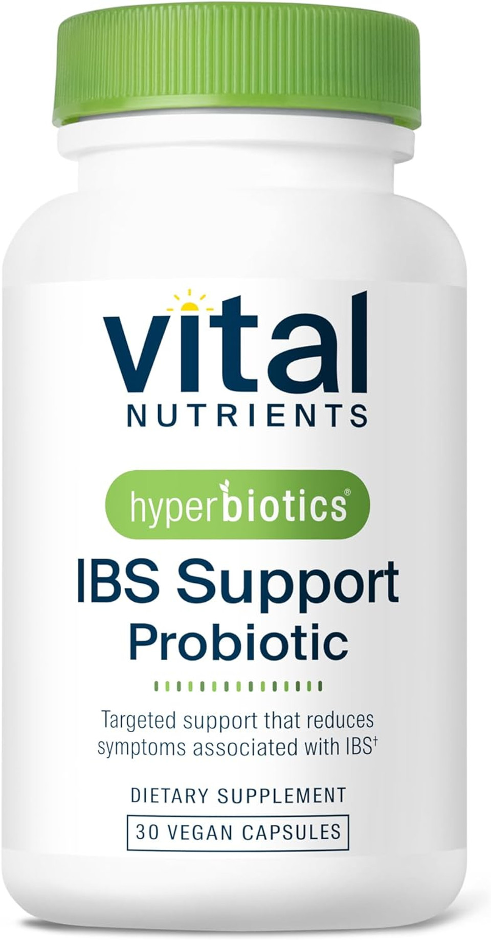 Hyperbiotics Vital Nutrients Ibs Probiotic | Reduce Symptoms Of Ibs* | Clinically Studied Vegan Probiotic For Ibs Relief From Bloating, Gas, Diarrhea, & Abdominal Discomfort* | 30 Capsules