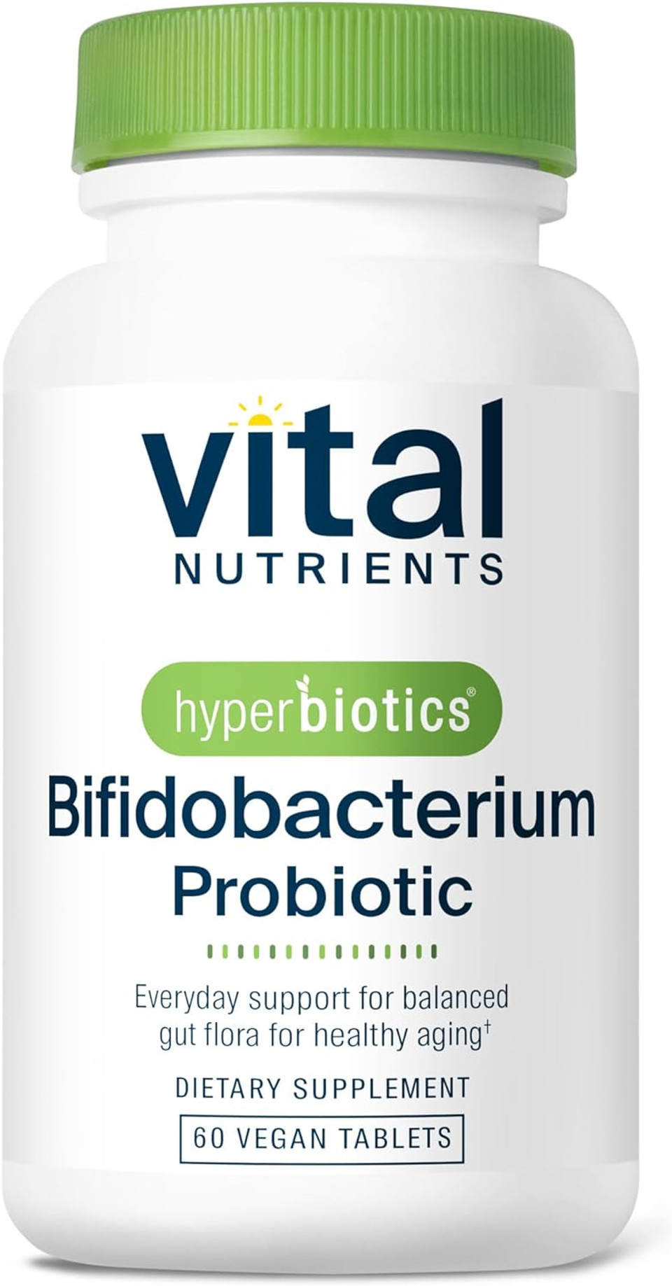 Hyperbiotics Vital Nutrients Bifidobacterium Probiotic | 7 Targeted Strains | Supports Immune And Digestive Health For Older Adults | Shelf-Stable | Vegan | 60 Tablets