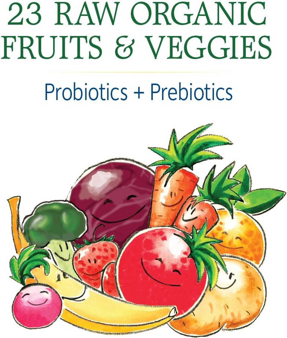 Garden Of Life Organic Raw Probiotics For Kids - 5 Billion Cfu Children'S Acidophilus, Bifido Probiotic Powder Supplement With Fruit And Veggie Prebiotics For Digestive & Immune Health - 60 Servings