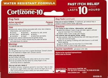 Cortizone 10 Maximum Strength Ointment 2 Oz., 1% Hydrocortisone Ointment For Itch Relief