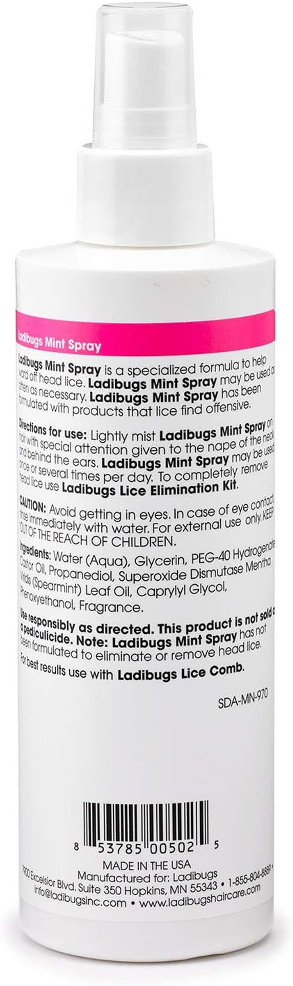 Lice Prevention Mint Spray 8Oz | Natural Ingredients | Highly Effective Lice Treatment Spray | Daily Use Lice Prevention Mint Spray 8Oz | Natural Ingredients | Highly Effective Lice Treatment Spray | Daily Use