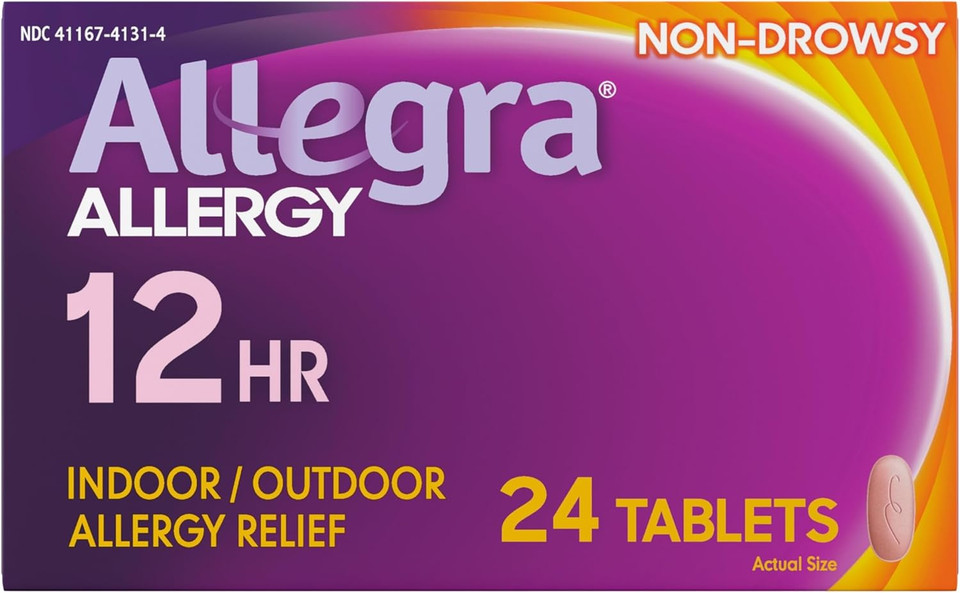Allegra 12 Hour Allergy, Non-Drowsy 60Mg Tablets