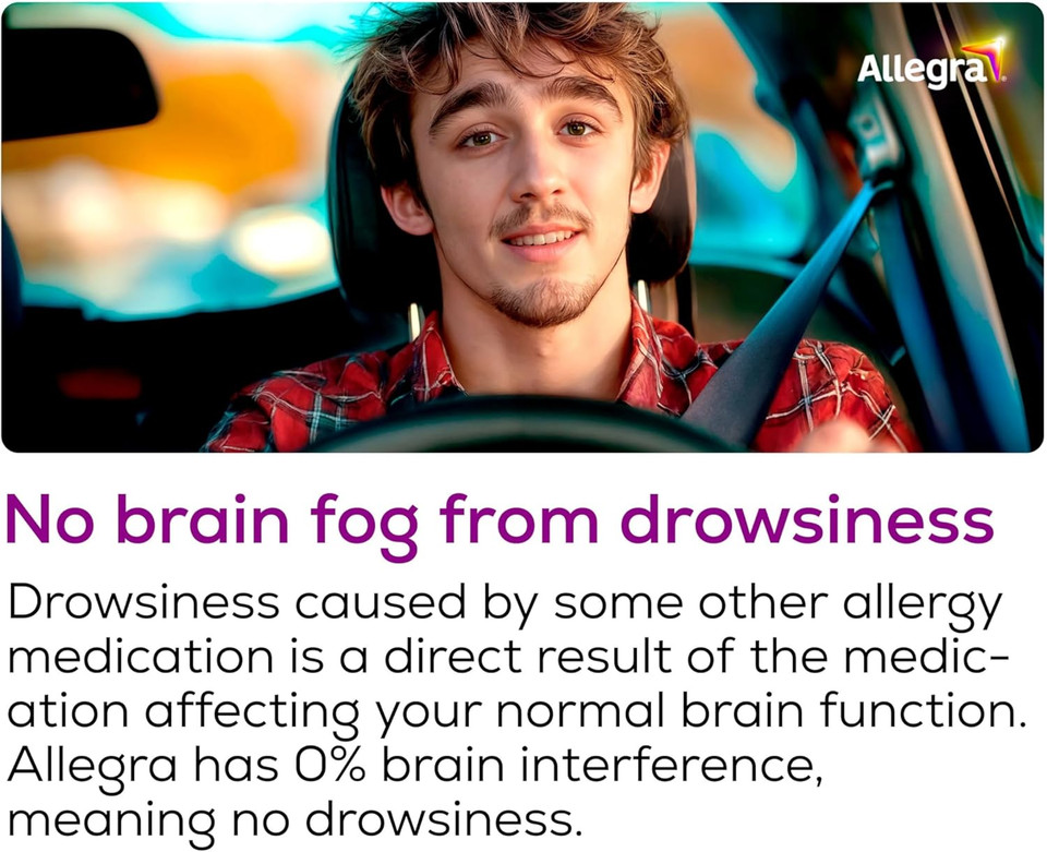 Allegra 12 Hour Allergy, Non-Drowsy 60Mg Tablets