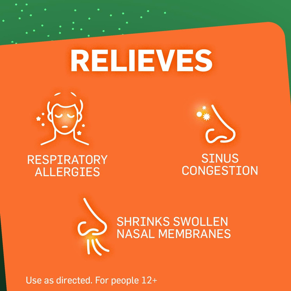 Tukol Max Action Nasal Spray, Oxymetazoline Nasal Decongestant Spray For Adults, Fast Stuffy Nose & Sinus Congestion Relief, 12-Hour Nose Spray Decongestant, 0.5 Fl Oz