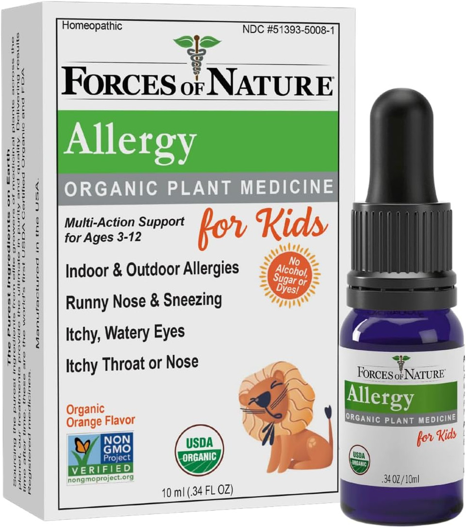 Forces Of Nature Kids Allergy Relief, Organic Homeopathic Medicine, Immune Support & Multi Symptom For Ages 3-12, Indoor & Outdoor Allergies, Itchy Eyes, Runny Nose, Sinus Pressure, Non Drowsy Forces Of Nature Kids Allergy Relief, Organic Homeopathic Medicine, Immune Support & Multi Symptom For Ages 3-12, Indoor & Outdoor Allergies, Itchy Eyes, Runny Nose, Sinus Pressure, Non Drowsy