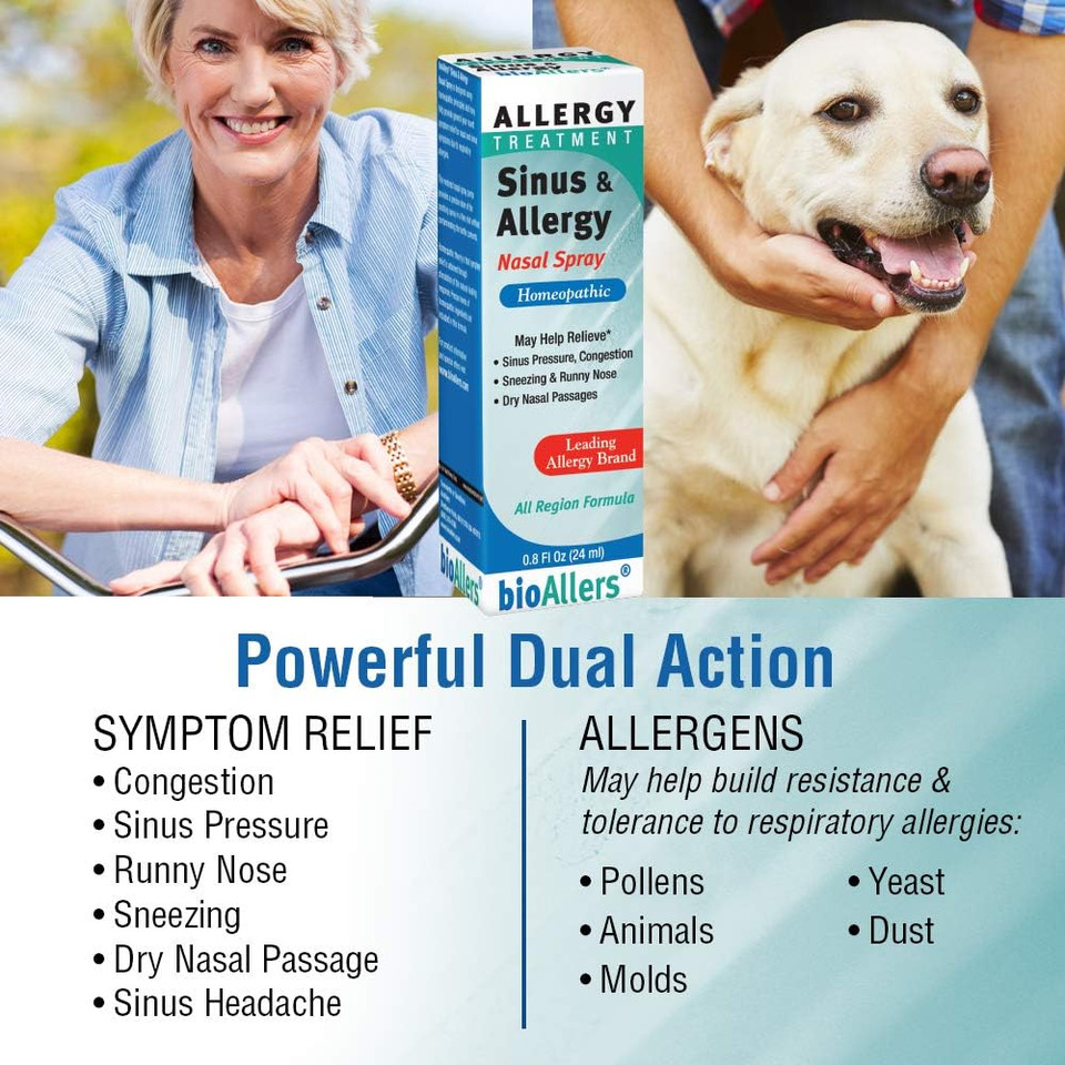Sinus & Allergy Nasal Spray #708 Bioallers 0.8 Oz. Spray