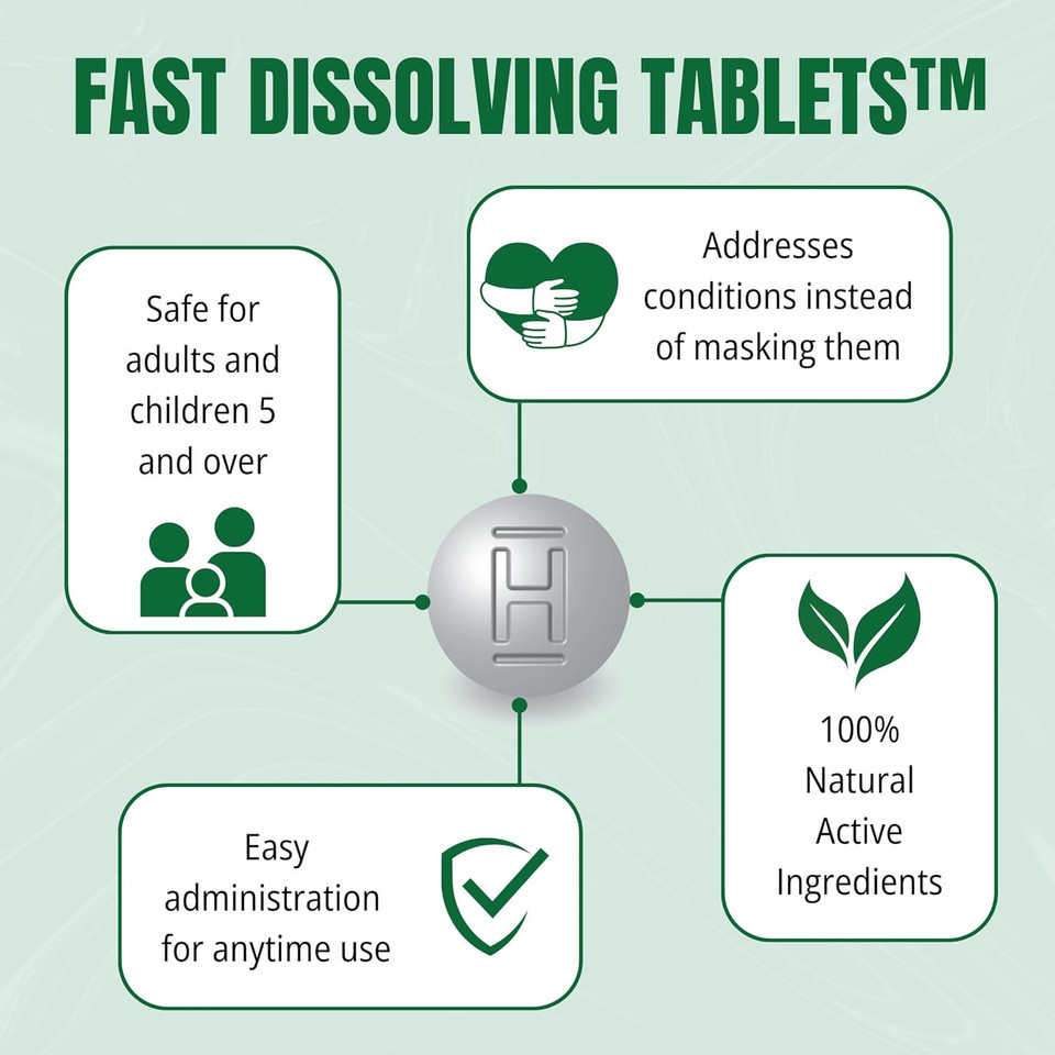 Trp Natural Eyes Allergy Relief Tablets - 100% Natural Active Ingredients - Soothes Itchiness, Burning, Watering From Allergies - Fast Dissolve - 48Ct