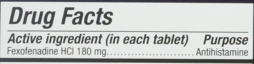 Allegra Allergy Original Prescription Strength 180Mg - 90 Count Allegra Allergy Original Prescription Strength 180Mg - 90 Count